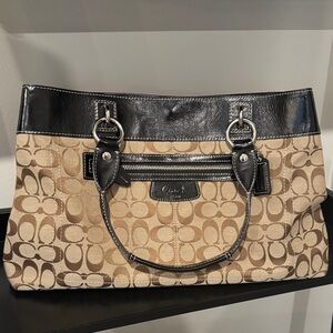 Coach Penelope Bag - Monogram with Black Leather Trim